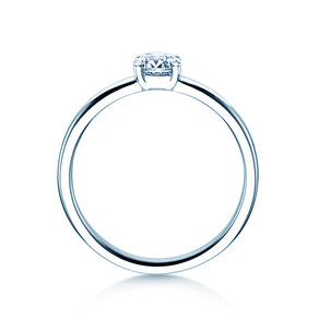 Verlobungsring Pure in 9K Weißgold mit Diamant 0,60ct G/SI