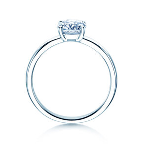 Verlobungsring Pure in 14K Weißgold mit Diamant 2,50ct G/VS