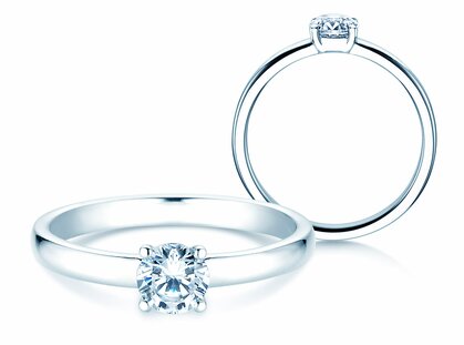 Verlobungsring Pure in Platin 950/- mit Diamant 0,50ct H/SI