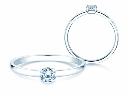 Verlobungsring Pure in Platin 950/- mit Diamant 0,30ct G/SI