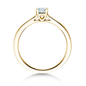 Verlobungsring Romance in 9K Gelbgold mit Diamant 0,15ct G/SI