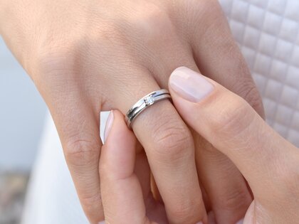 Verlobungsring Romance in 14K Weißgold mit Diamant 0,20ct G/SI