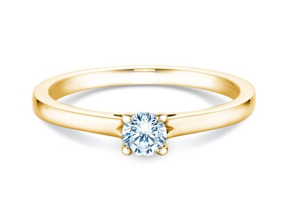 Verlobungsring Romance in 9K Gelbgold mit Labordiamant 0,25ct E/VS