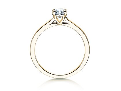 Verlobungsring Romance in 14K Gelbgold mit Diamant 0,40ct H/SI