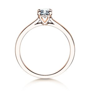 Verlobungsring Romance in 14K Roségold mit Diamant 0,40ct G/SI