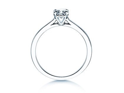 Verlobungsring Romance in 14K Weißgold mit Diamant 0,40ct H/SI