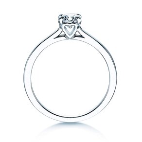 Verlobungsring Romance in 14K Weißgold mit Diamant 0,40ct H/SI