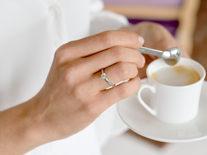 Verlobungsring Romance in 14K Weißgold mit Labordiamant 0,50ct E/VS