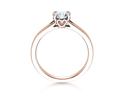 Verlobungsring Romance in 18K Roségold mit Labordiamant 0,75ct E/VS
