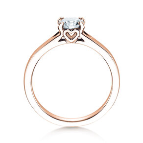 Verlobungsring Romance in 18K Roségold mit Labordiamant 0,75ct E/VS