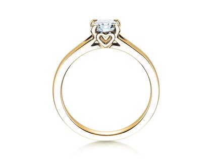 Verlobungsring Romance in 18K Gelbgold mit Labordiamant 0,75ct E/VS
