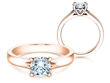 Verlobungsring Romance in 9K Weißgold mit Diamant 1,00ct H/SI