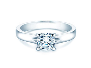 Verlobungsring Romance in 14K Weißgold mit Diamant 2,50ct H/SI