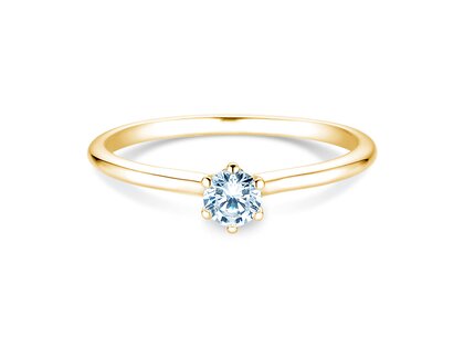 Verlobungsring Royal in 14K Gelbgold mit Diamant 0,30ct G/SI