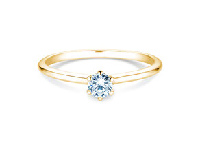Verlobungsring Royal in 14K Gelbgold mit Diamant 0,30ct G/SI