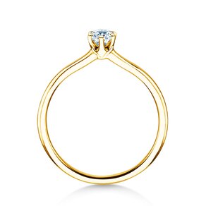 Verlobungsring Royal in 14K Gelbgold mit Diamant 0,30ct G/SI