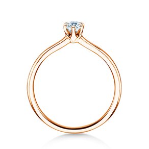 Verlobungsring Royal in 14K Roségold mit Diamant 0,30ct G/SI