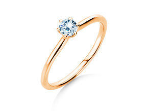 Verlobungsring Royal in 14K Roségold mit Diamant 0,30ct G/SI