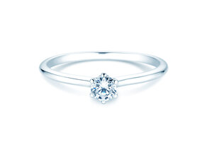 Verlobungsring Royal in 14K Weißgold mit Diamant 0,30ct G/SI