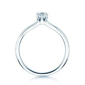 Verlobungsring Royal in 14K Weißgold mit Diamant 0,30ct G/SI