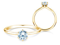 Verlobungsring Royal in 18K Gelbgold mit Diamant 0,60ct G/SI