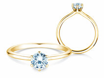 Verlobungsring Royal in 18K Gelbgold mit Diamant 0,60ct G/SI