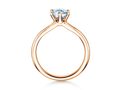 Verlobungsring Royal in 9K Roségold mit Diamant 1,00ct H/SI