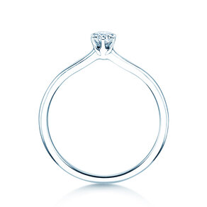 Verlobungsring Royal in Silber 925/- mit Labordiamant 0,15ct E/VS