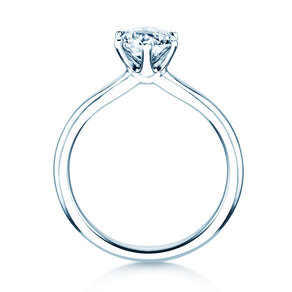 Verlobungsring Royal in 18K Weißgold mit Labordiamant 2,00ct D/IF
