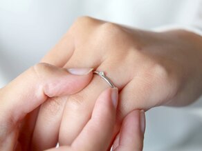 Verlobungsring Royal in Silber 925/- mit Diamant 0,05ct H/SI