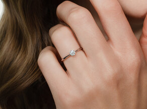 Verlobungsring Spirit in 18K Weißgold mit Diamant 0,30ct G/SI