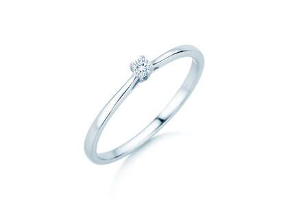 Verlobungsring Surprise in Silber 925/- mit Diamant 0,05ct G/SI