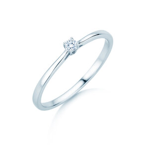 Verlobungsring Surprise in Silber 925/- mit Diamant 0,05ct G/SI