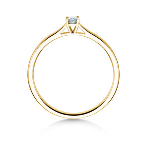 Verlobungsring Surprise in 14K Gelbgold mit Diamant 0,10ct H/SI