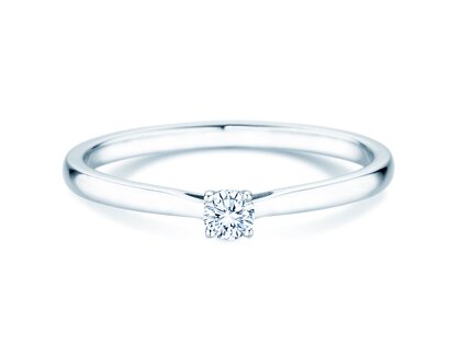Verlobungsring Surprise in Silber 925/- mit Diamant 0,10ct H/SI