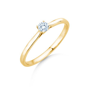 Verlobungsring Surprise in 9K Gelbgold mit Labordiamant 0,15ct E/VS