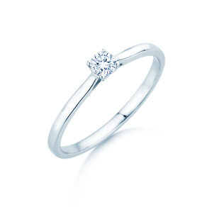 Verlobungsring Surprise in Silber 925/- mit Labordiamant 0,15ct E/VS