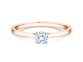 Verlobungsring Surprise in 18K Roségold mit Diamant 0,25ct G/SI