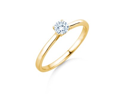 Verlobungsring Surprise in 14K Gelbgold mit Diamant 0,30ct G/SI