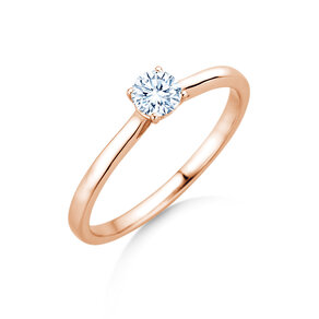 Verlobungsring Surprise in 18K Roségold mit Diamant 0,25ct G/SI