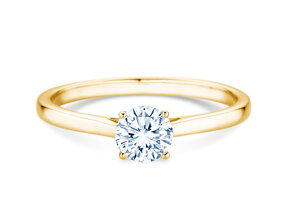 Verlobungsring Surprise in 14K Gelbgold mit Labordiamant 0,50ct E/VS