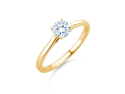 Verlobungsring Surprise in 14K Gelbgold mit Labordiamant 0,50ct E/VS