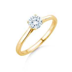 Verlobungsring Surprise in 14K Gelbgold mit Labordiamant 0,50ct E/VS