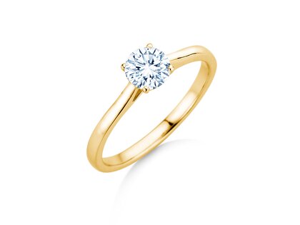 Verlobungsring Surprise in 18K Gelbgold mit Diamant 0,60ct H/SI
