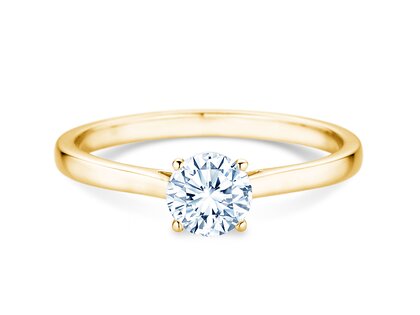 Verlobungsring Surprise in 18K Gelbgold mit Diamant 0,60ct H/SI