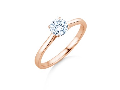 Verlobungsring Surprise in 18K Roségold mit Diamant 0,60ct G/SI