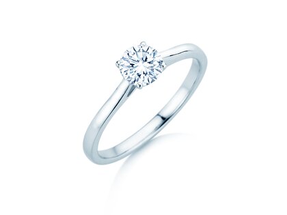 Verlobungsring Surprise in 18K Weißgold mit Diamant 0,60ct H/SI