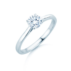 Verlobungsring Surprise in 18K Weißgold mit Diamant 0,60ct H/SI