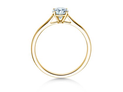 Verlobungsring Surprise in 18K Gelbgold mit Diamant 0,60ct H/SI