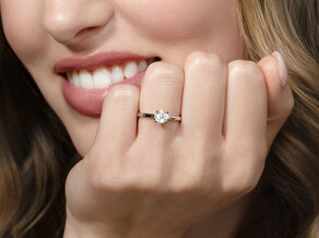 Verlobungsring Surprise in 18K Roségold mit Diamant 0,75ct G/SI